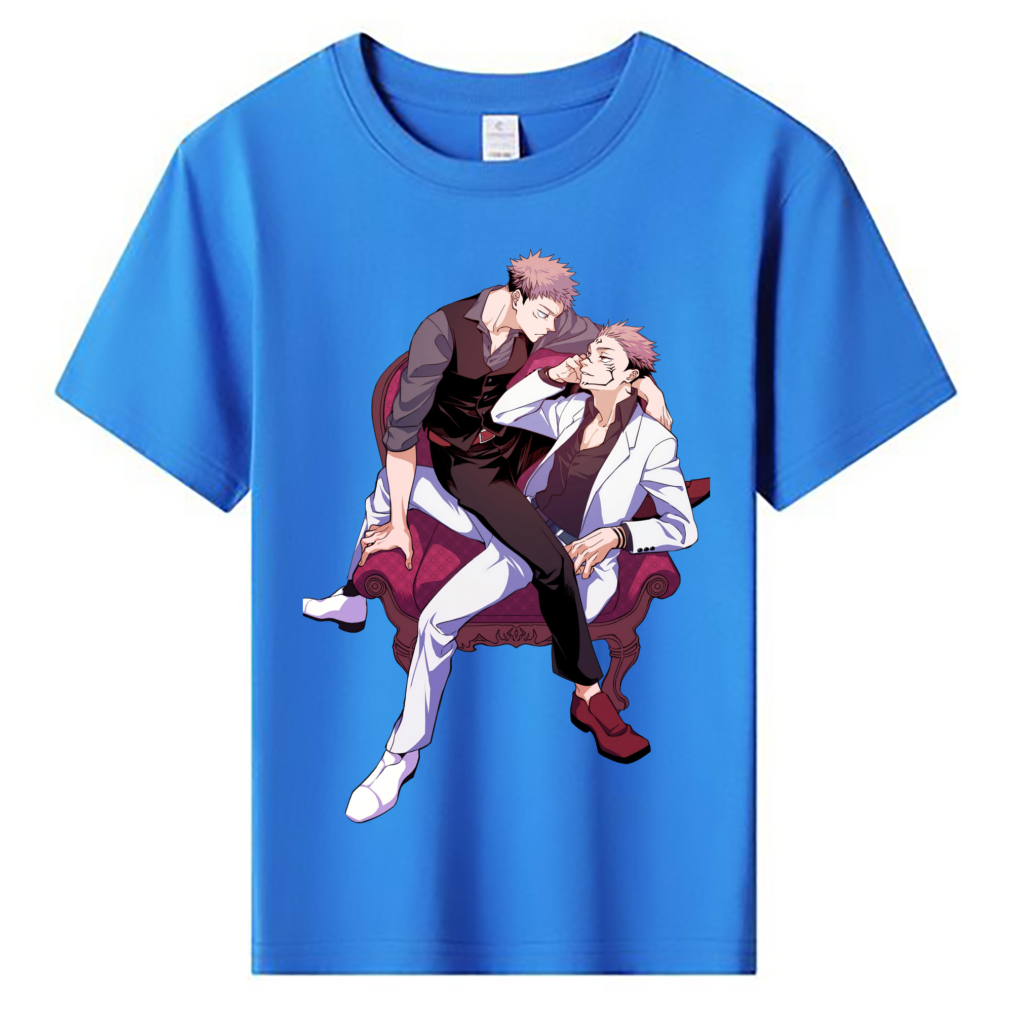（画像用） 呪術廻戦 Jujutsu Kaisen 綿100％キッズTシャツ（フロントプリント）